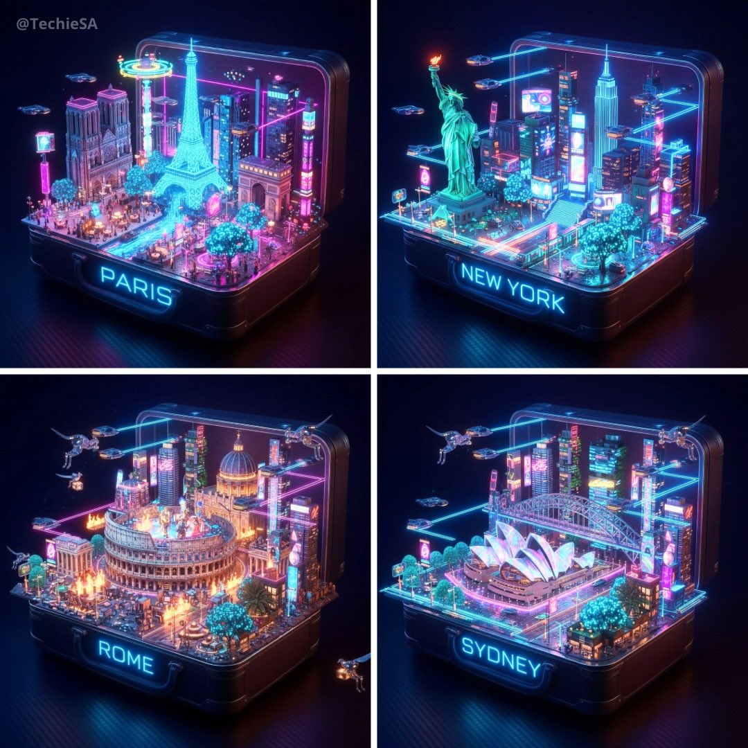 Hyper-realistic cyberpunk miniature