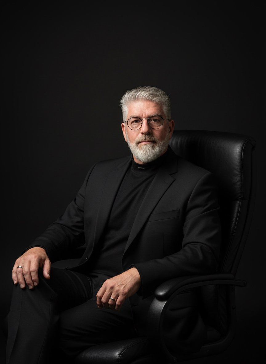 Stylish man sitting at an outdoor café table