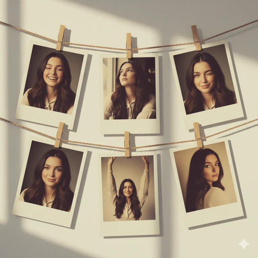 Collage of 6 Vintage Photos