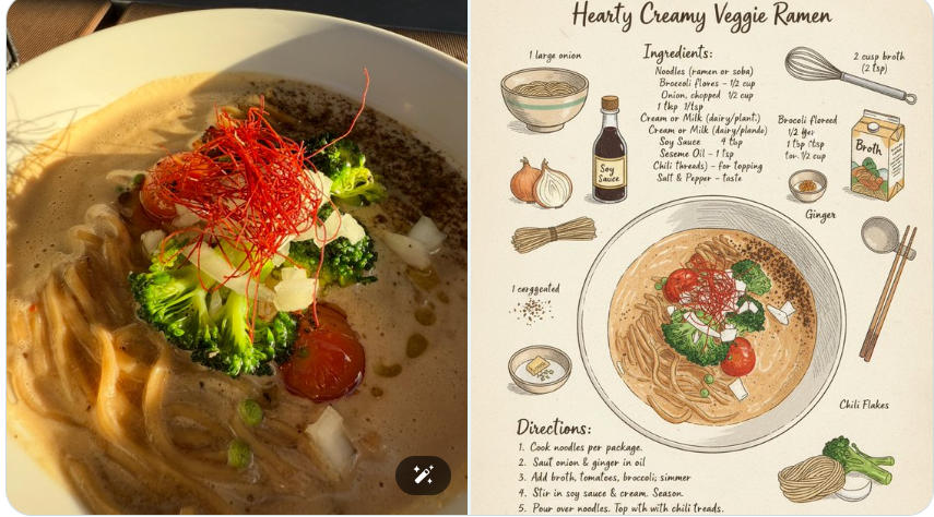 Vintage Recipe Illustration