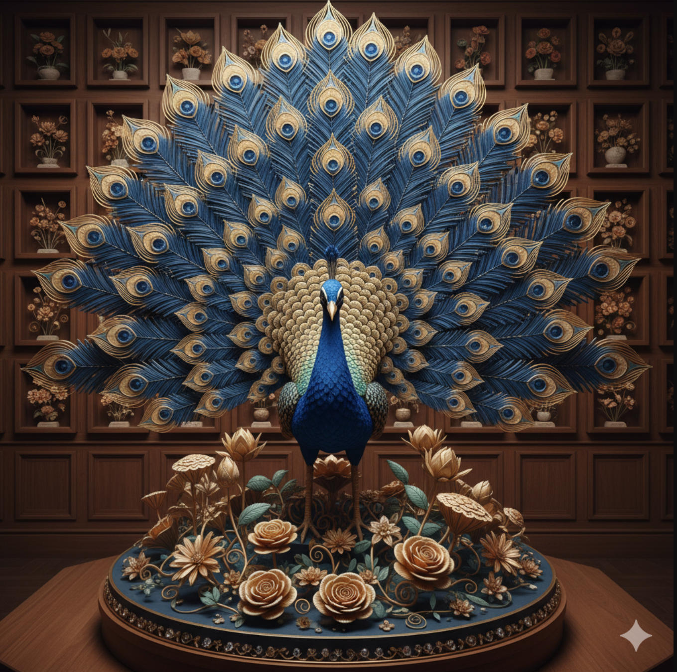 3D Peacock