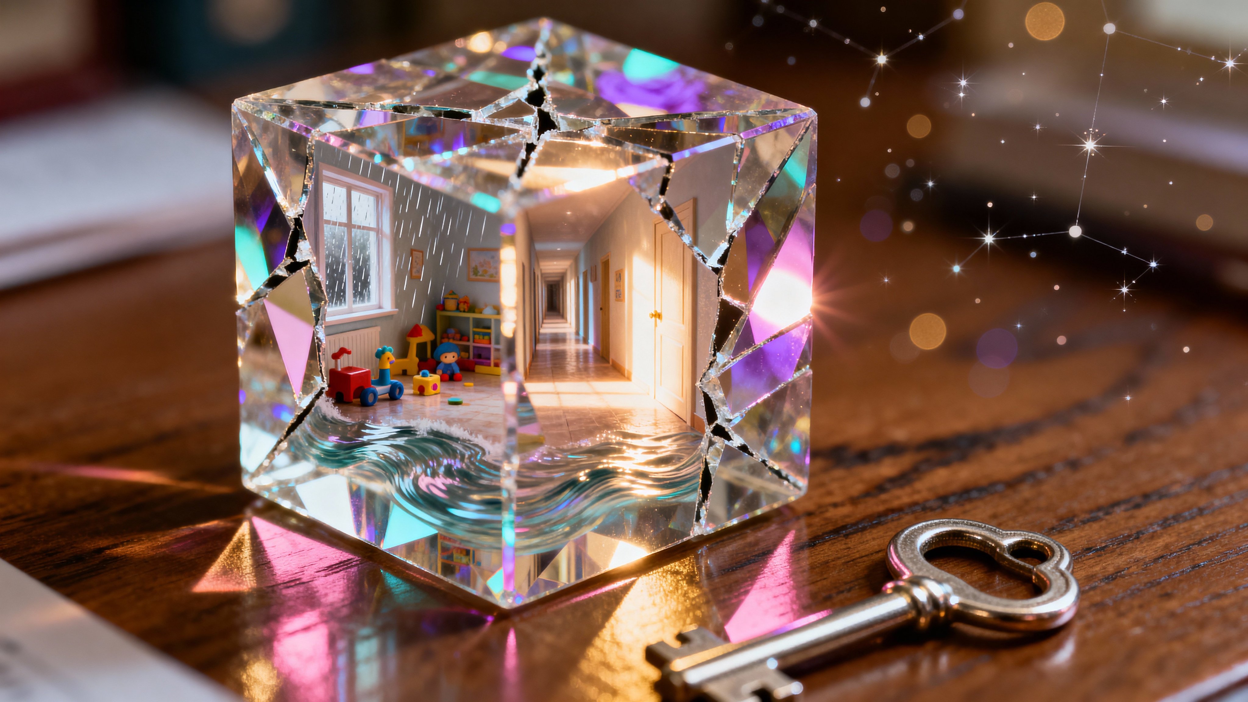 Cracked Crystal Cube