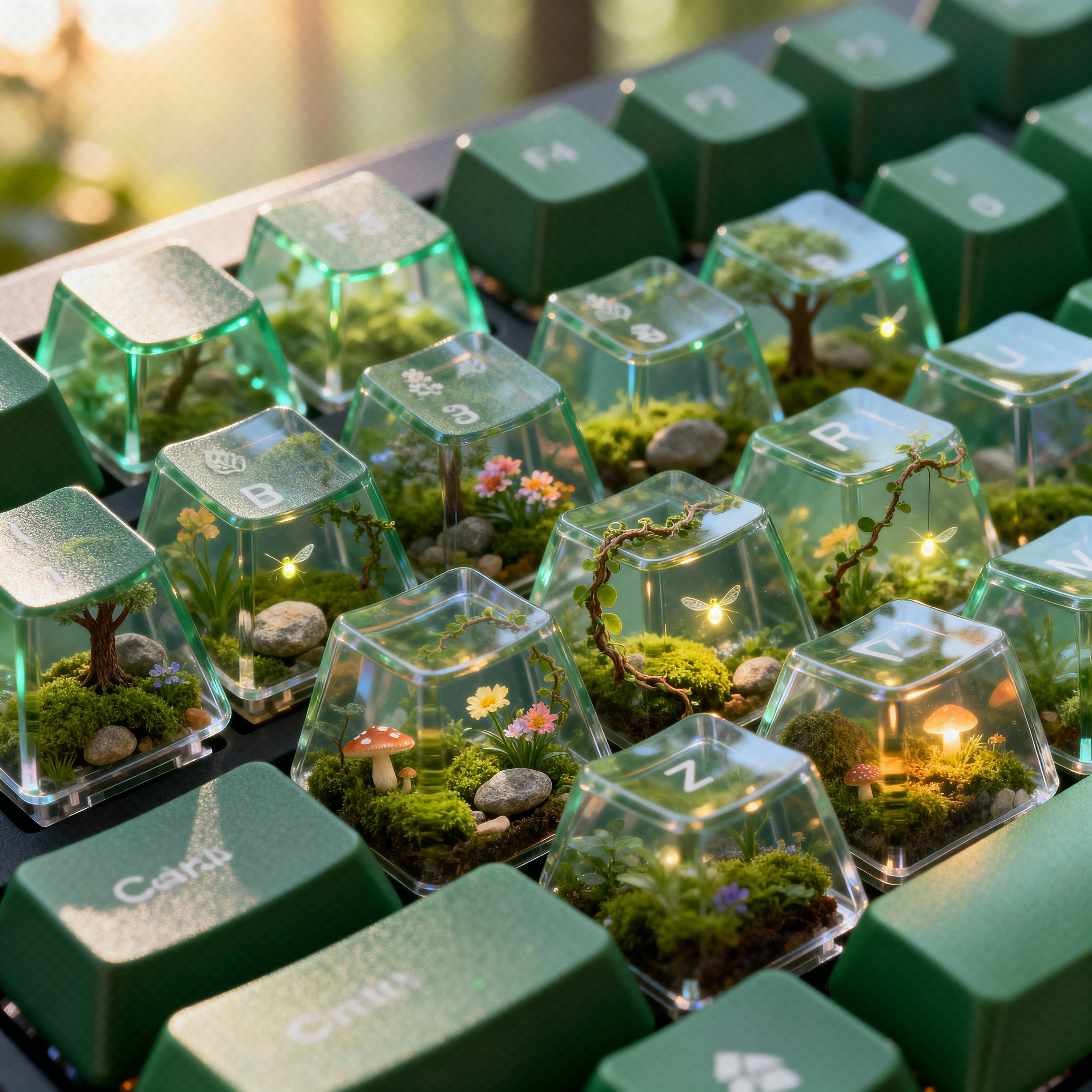 Turn tiny keycaps into endless world